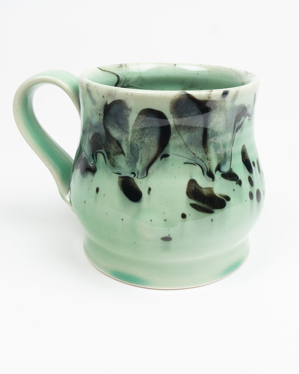 12oz Green Marbleware Beaker Mug